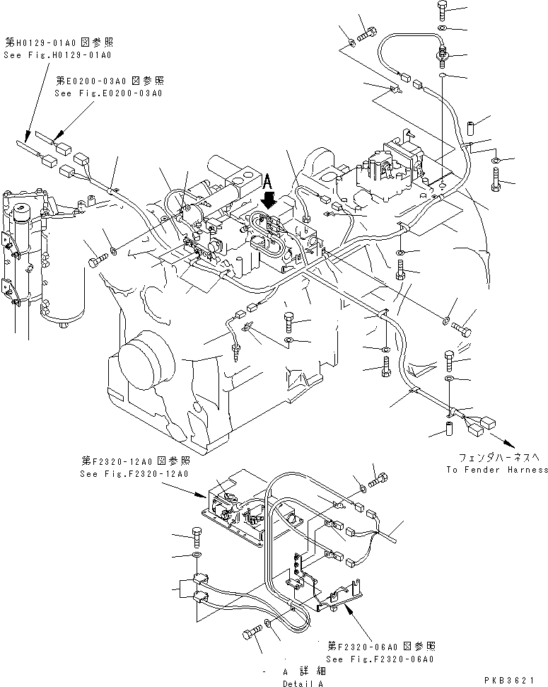 WIRING HARNESS,(REINFORCED TYPE) 195-06-53150 KOMATSU