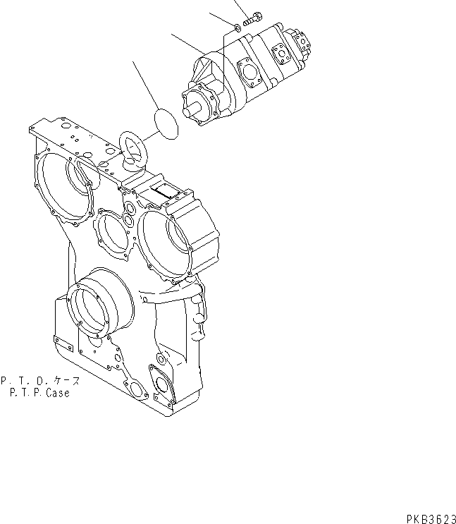 PUMP ASS'Y,(SAR4-140+3-71+1-22) (705-58-44050) KOMATSU
