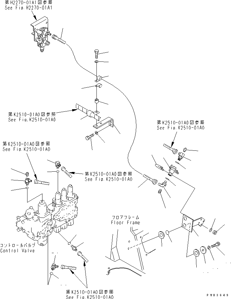 HOSE,(B) 07102-50309 KOMATSU