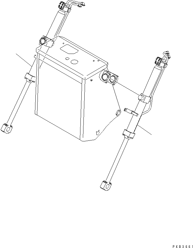 CYLINDER GROUP,L.H.(B) (707-03-X7200) KOMATSU