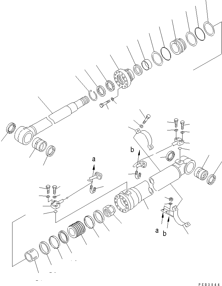 Цилиндр в сборе 206-63-07140 KOMATSU