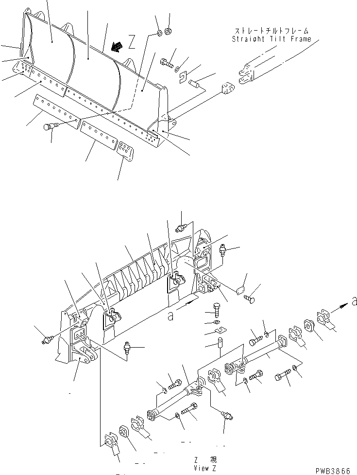 Пластина (сварная) 154-71-41A10 KOMATSU