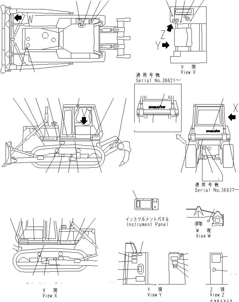 Маркировочная табличка \0\09690-C0500 KOMATSU