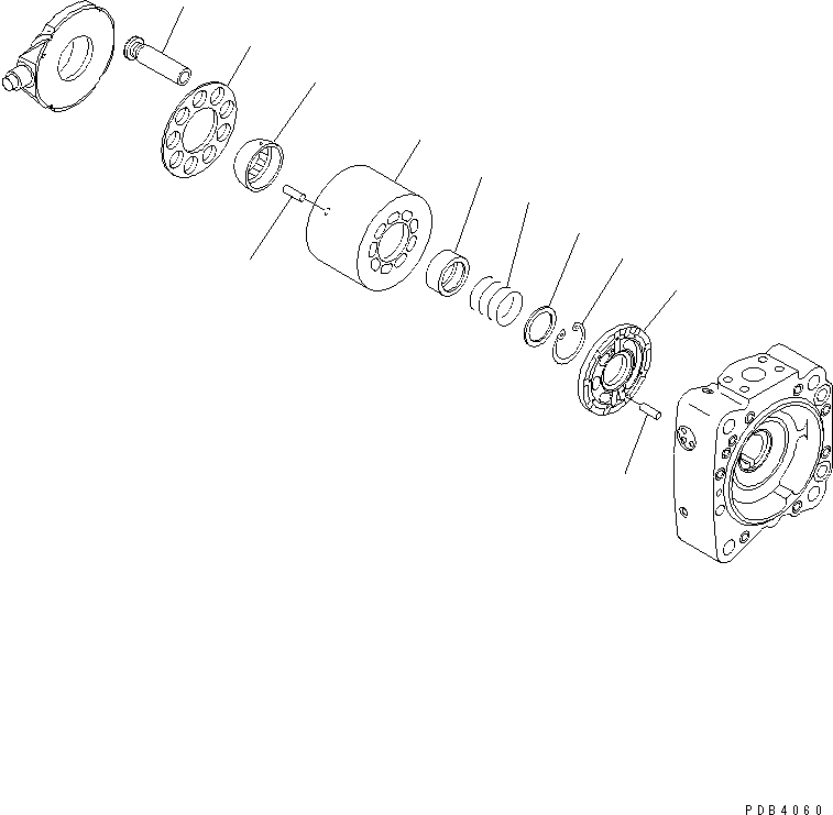 Block Assembly, Rear (708-2H-04720) KOMATSU