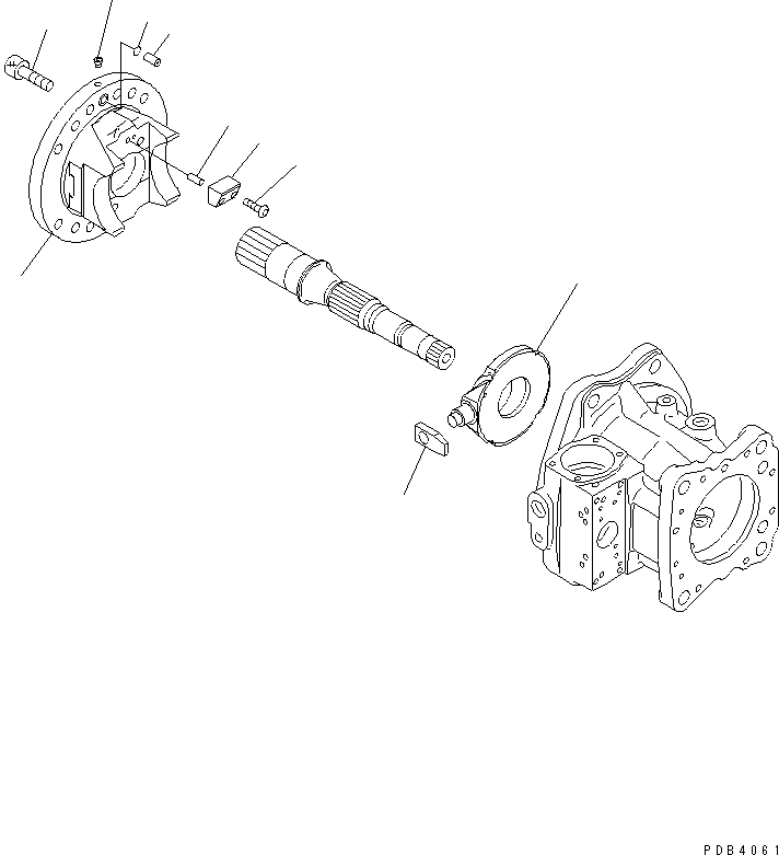 CRADLE SUB ASS'Y (\7\708-2H-04360) KOMATSU