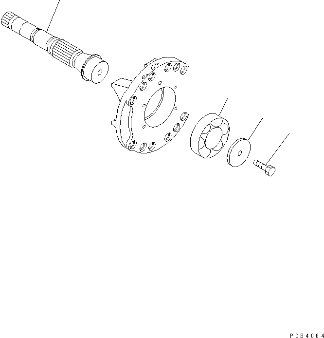 SHAFT,REAR (\7\708-2H-22320) KOMATSU