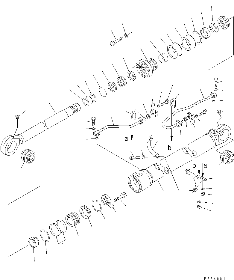 Цилиндр в сборе 209-63-03311 KOMATSU