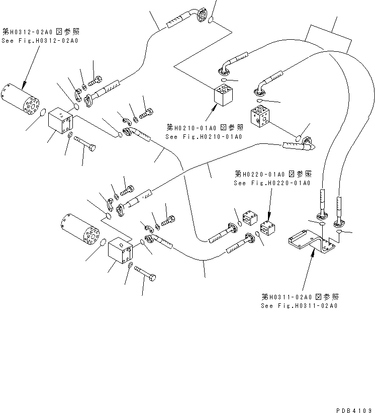 Шланг 07084-01212 KOMATSU