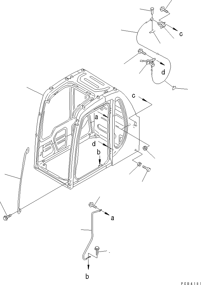 кабина оператора в сборе 209-54-00331 KOMATSU