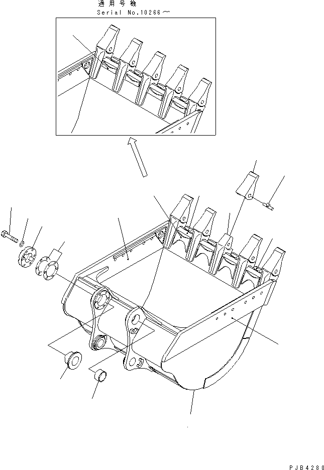 Ковш 209-939-7350 KOMATSU