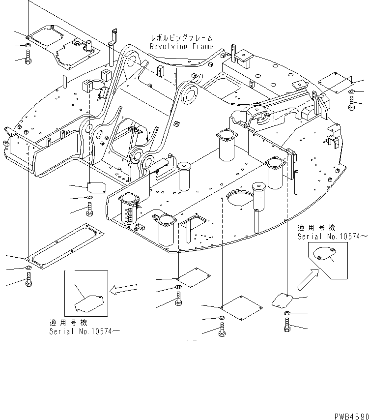 Крышка 22U-54-12151 KOMATSU