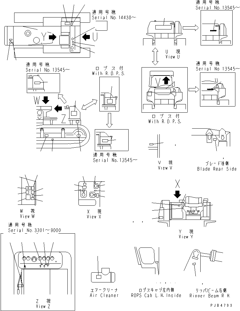 PLATE, OPERATING,DECOMP LEVER 09682-05020 KOMATSU