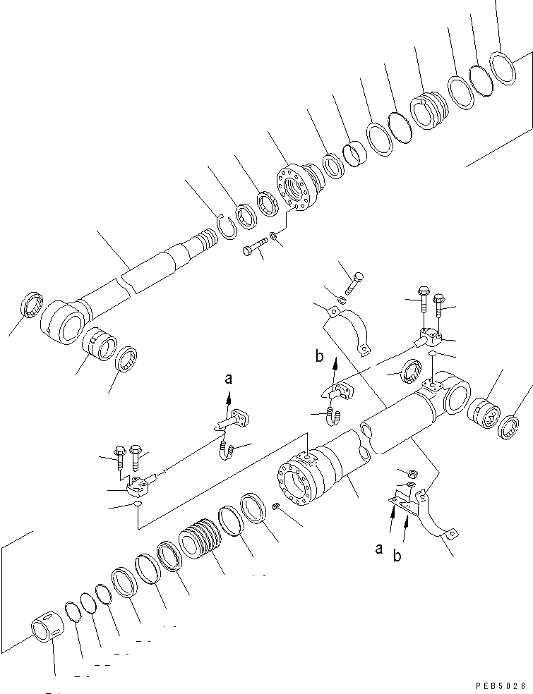 Опорное кольцо (комплект) 07001-050900 KOMATSU