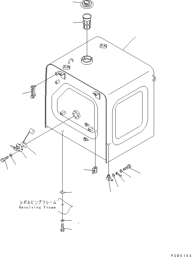 FUEL TANK ASS'Y 20Y-04-00063 KOMATSU