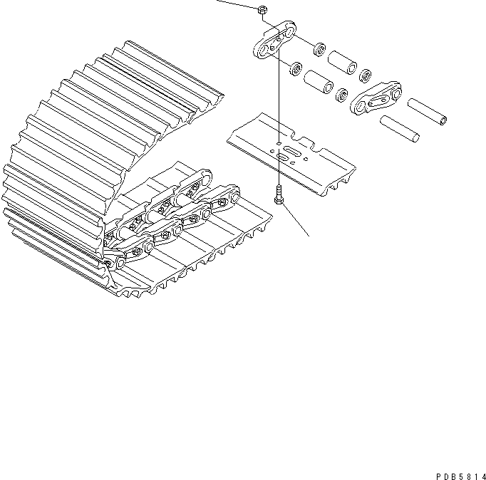 Болт и гайка башмака (комплект) \0\207-32-05030 KOMATSU