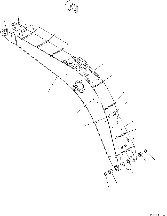 Стрела в сборе 209-70-00231 KOMATSU