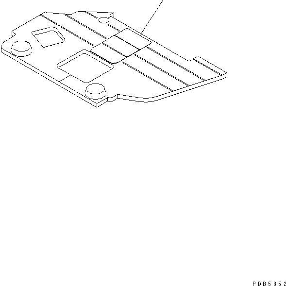 Коврик пола 22U-54-13480 KOMATSU