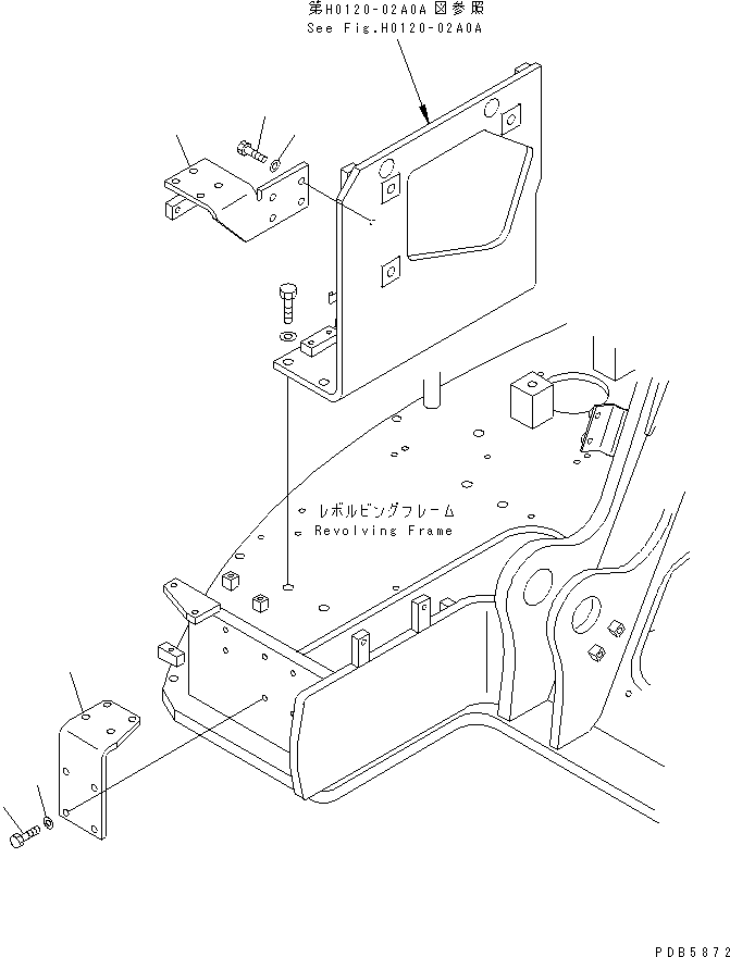 BRACKRT 22U-62-11722 KOMATSU
