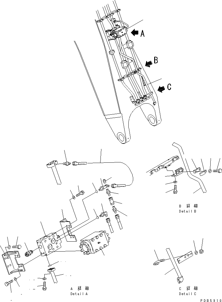 Трубка 209-62-76160 KOMATSU