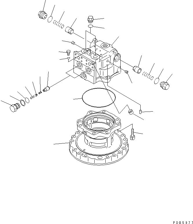 MOTOR SUB ASS'Y 706-75-03340 KOMATSU