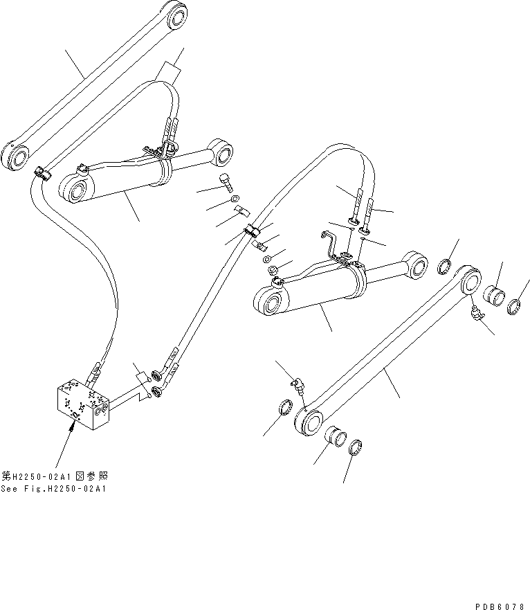 CYLINDER GROUP,L.H. (\0\17A-63-X2142) KOMATSU