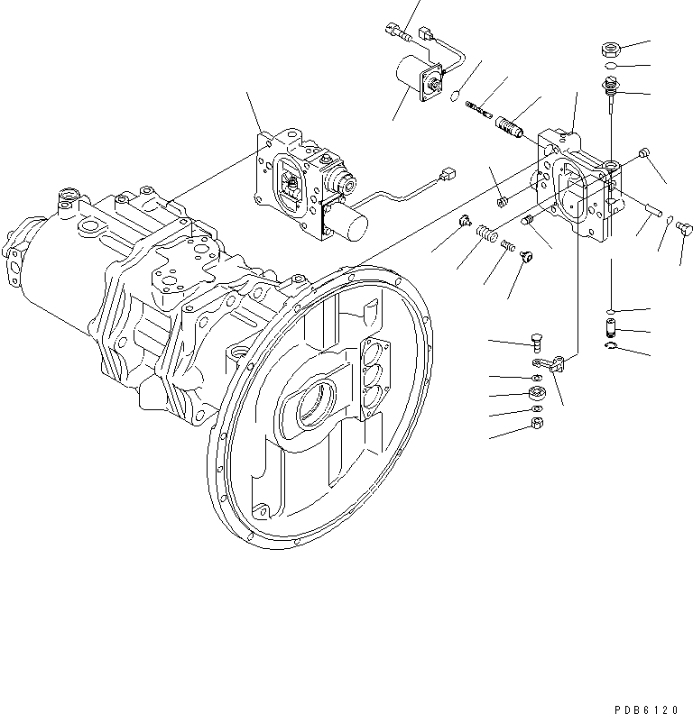 Клапан в сборе 708-2H-03230 KOMATSU