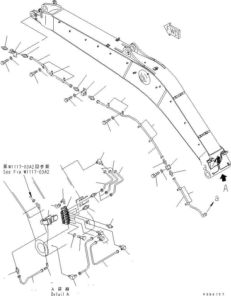 Трубка 208-70-65610 KOMATSU