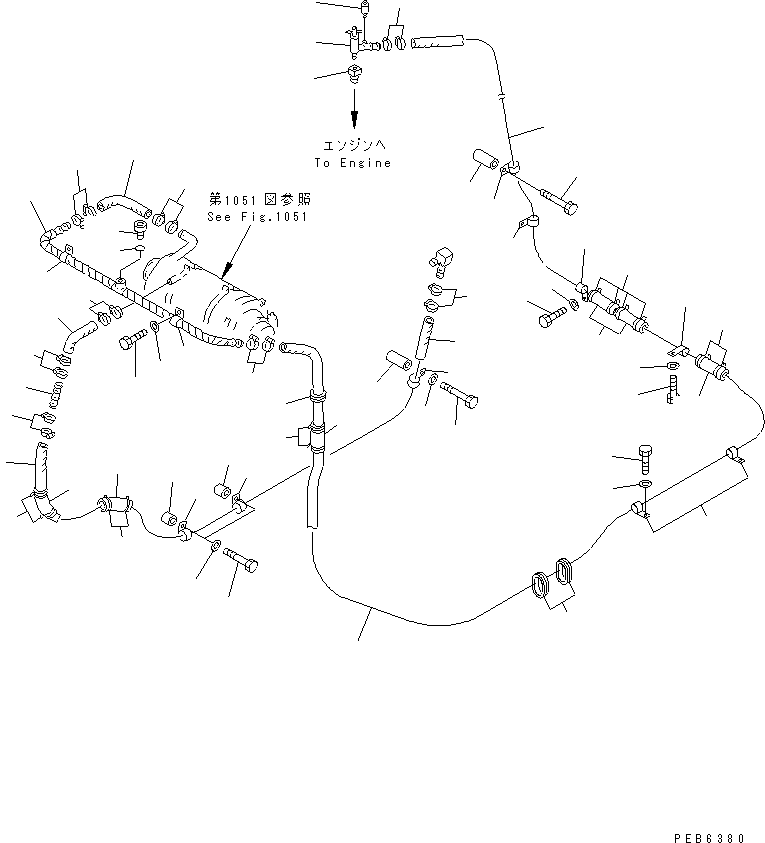 Шланг 07261-33253 KOMATSU