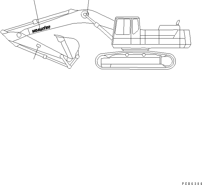 Предупреждающая табличка (20E-00-K1140) KOMATSU
