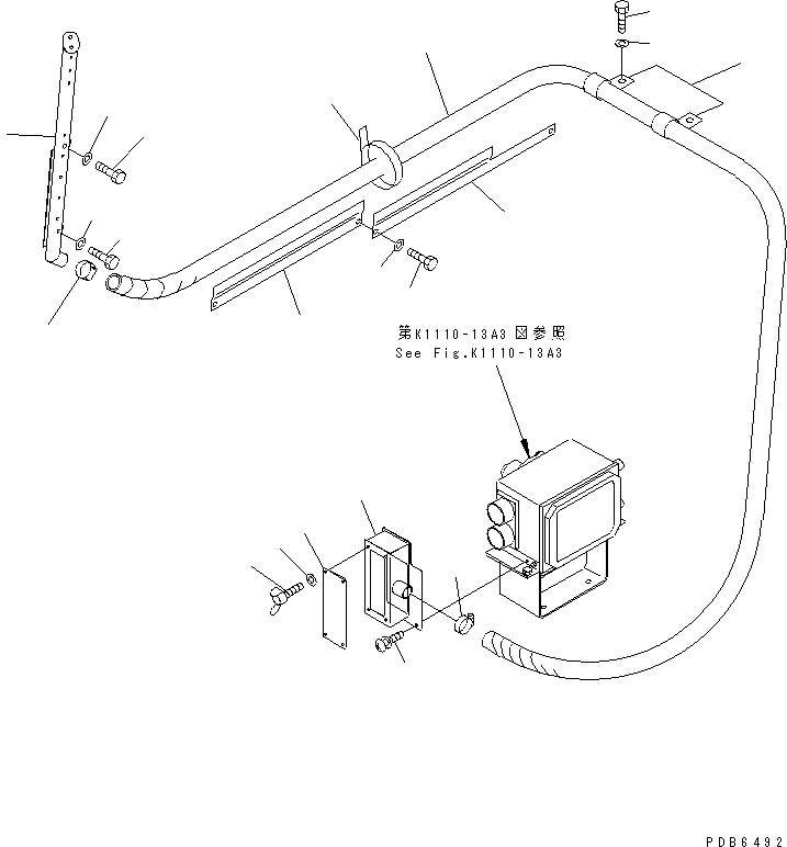 Воздуховод 208-979-6250 KOMATSU