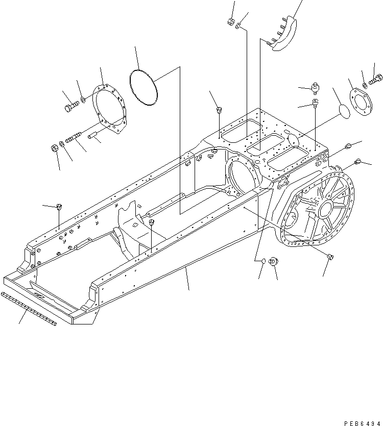 FRAME,MAIN 175-21-41200 KOMATSU