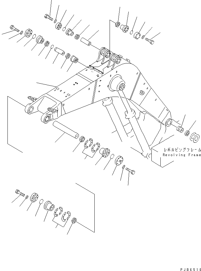 Стрела в сборе 21T-70-00130 KOMATSU