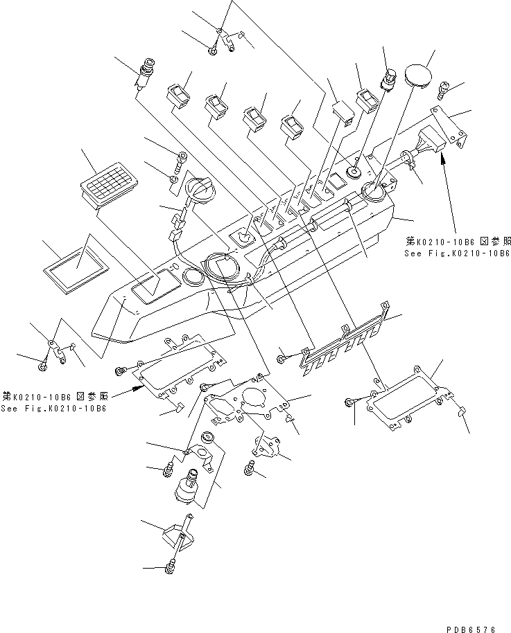 Выключатель в сборе 209-06-76210 KOMATSU