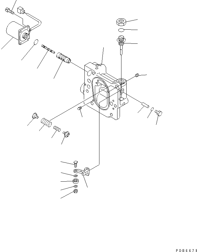 SERVO VALVE ASS'Y 708-1L-03203 KOMATSU