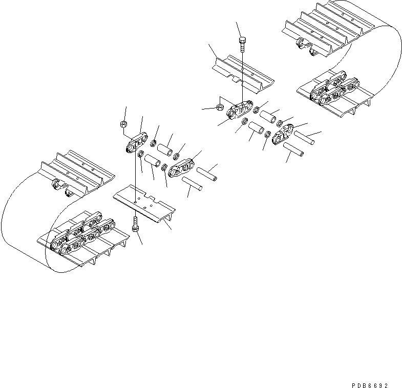 Башмак гусеницы в сборе 208-32-03350 KOMATSU