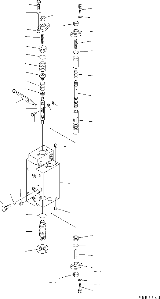 SERVO VALVE SUB A.,FRONT 708-25-09381 KOMATSU