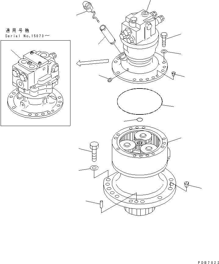 SWING MACHINERY A.,(SEE FIG.Y0260-01A0) (\0\203-26-00120) KOMATSU