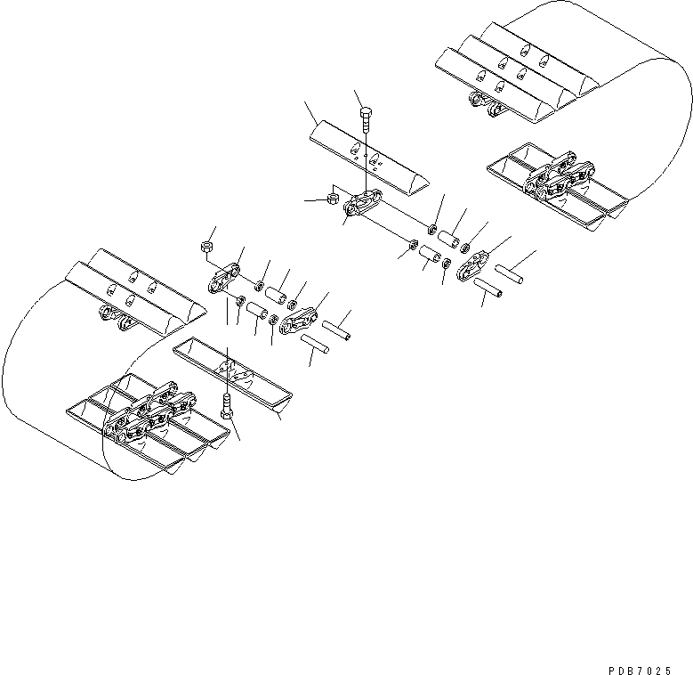 Башмак гусеницы в сборе 205-32-01663 KOMATSU