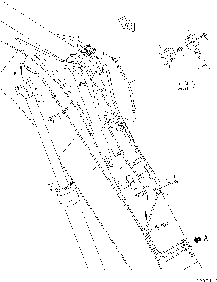 Трубка 22U-942-1150 KOMATSU