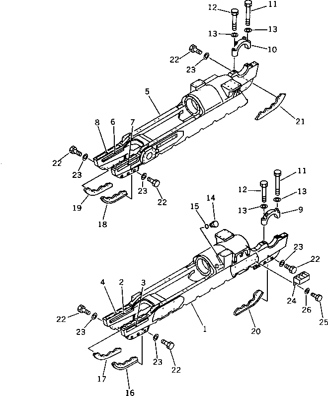 TRACK FRAME,L.H. 196-30-31111 KOMATSU