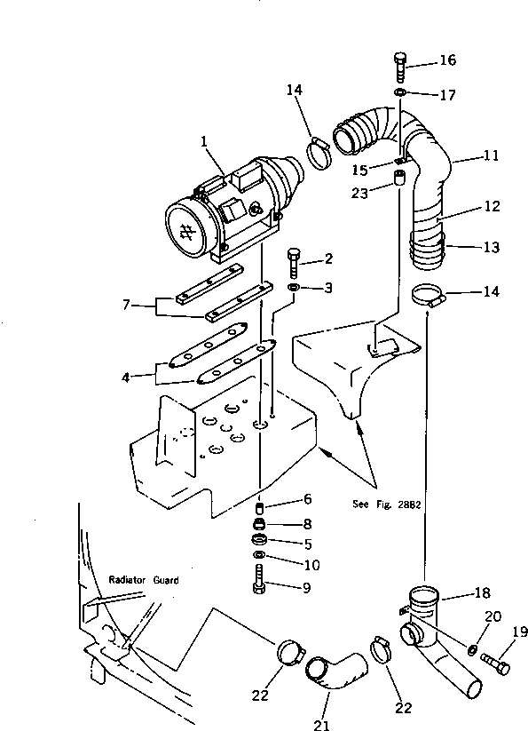 Отопитель 196-01-25110 KOMATSU