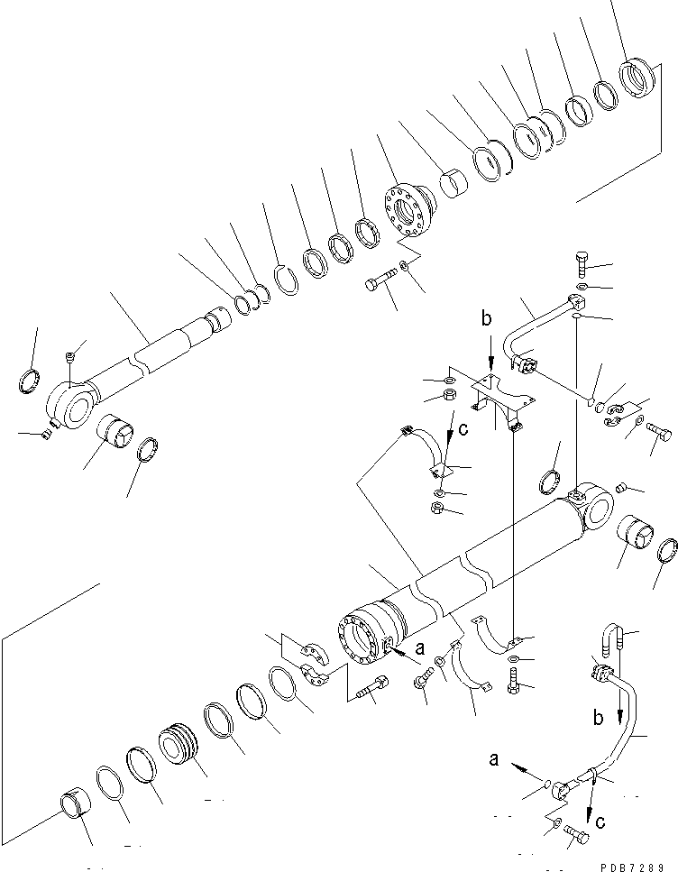 Цилиндр в сборе 209-63-06370 KOMATSU