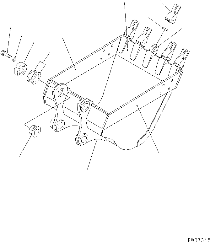 Ковш 20Y-70-21850 KOMATSU
