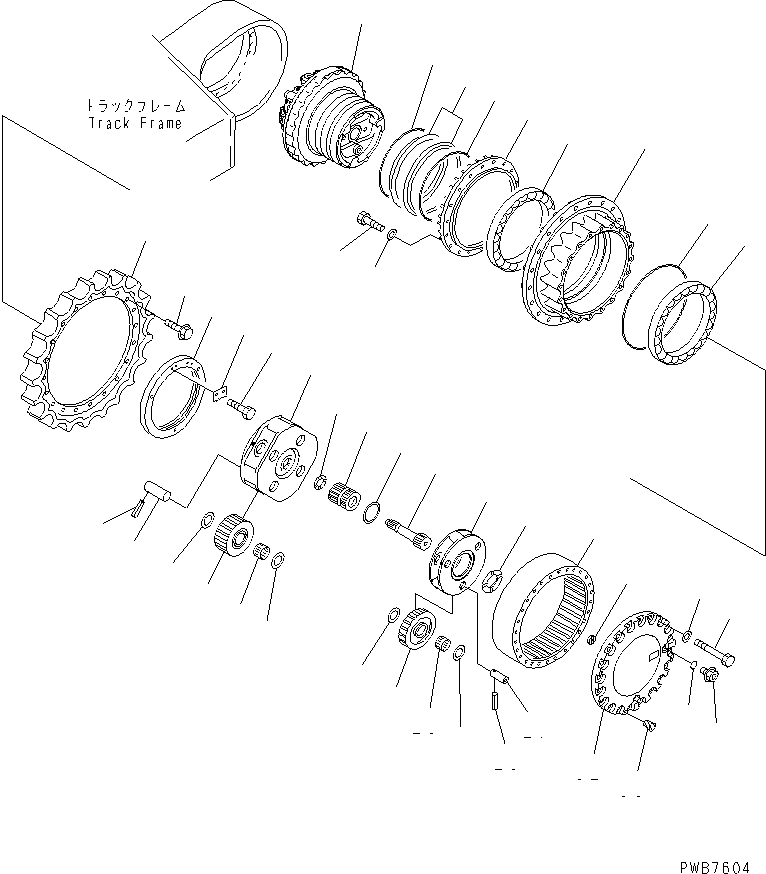 Бортовой редуктор в сборе 207-27-00240 KOMATSU