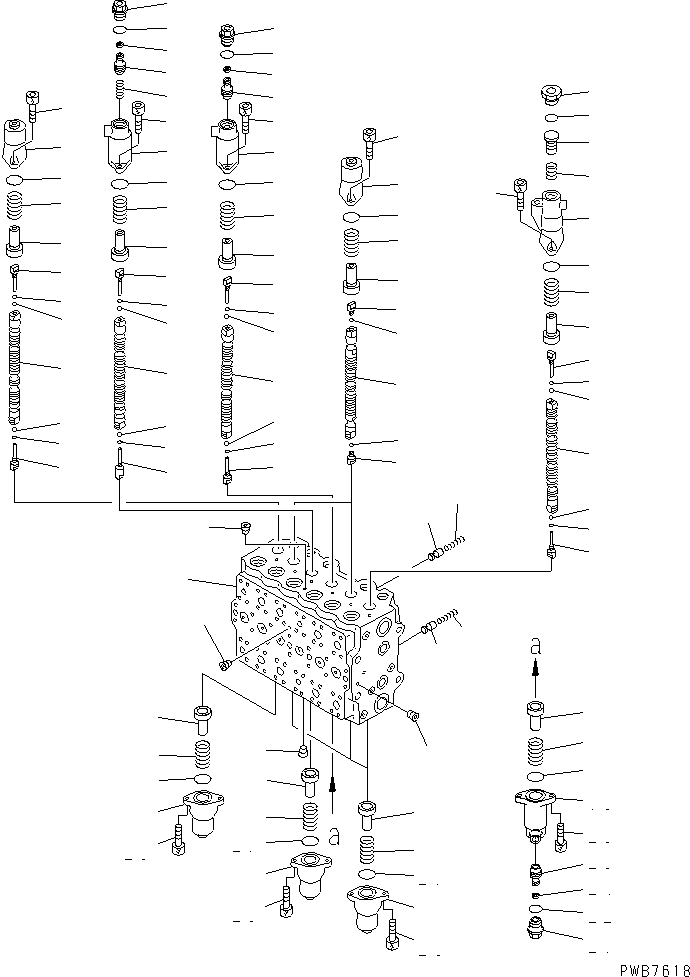 Управляющий клапан 723-49-18100 KOMATSU