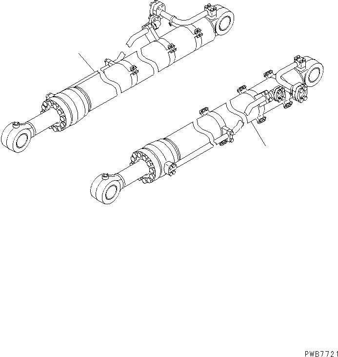CYLINDER GROUP,R.H. (FINAL COATING) (\8\707-01-XZ210) KOMATSU