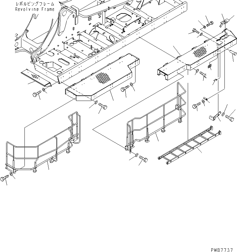 Подножка 21N-54-32142 KOMATSU