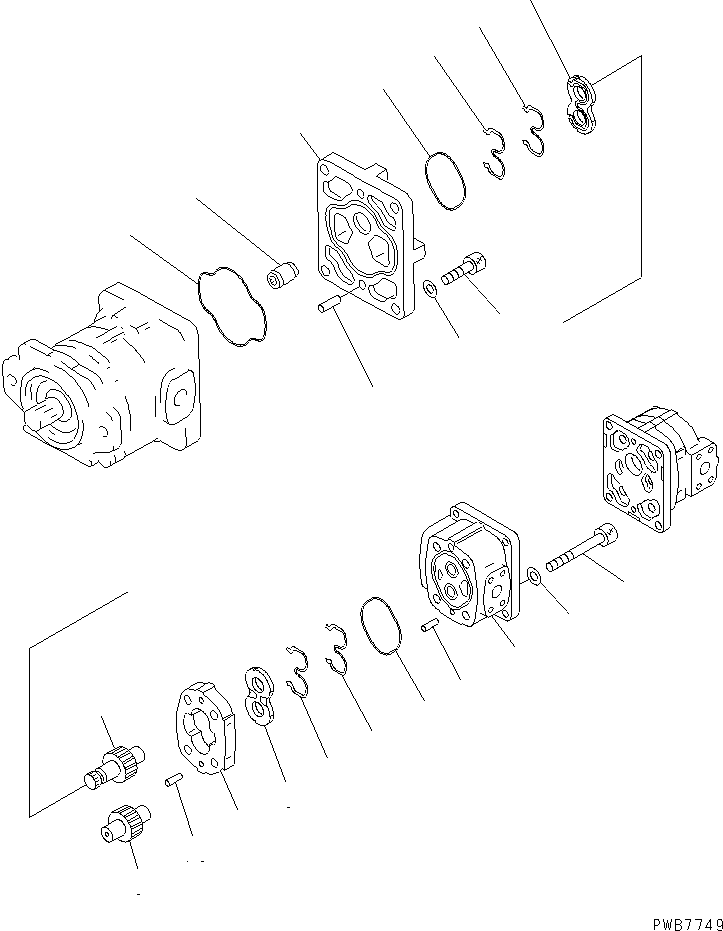PUMP ASS'Y,(SAR20) 705-34-26340 KOMATSU