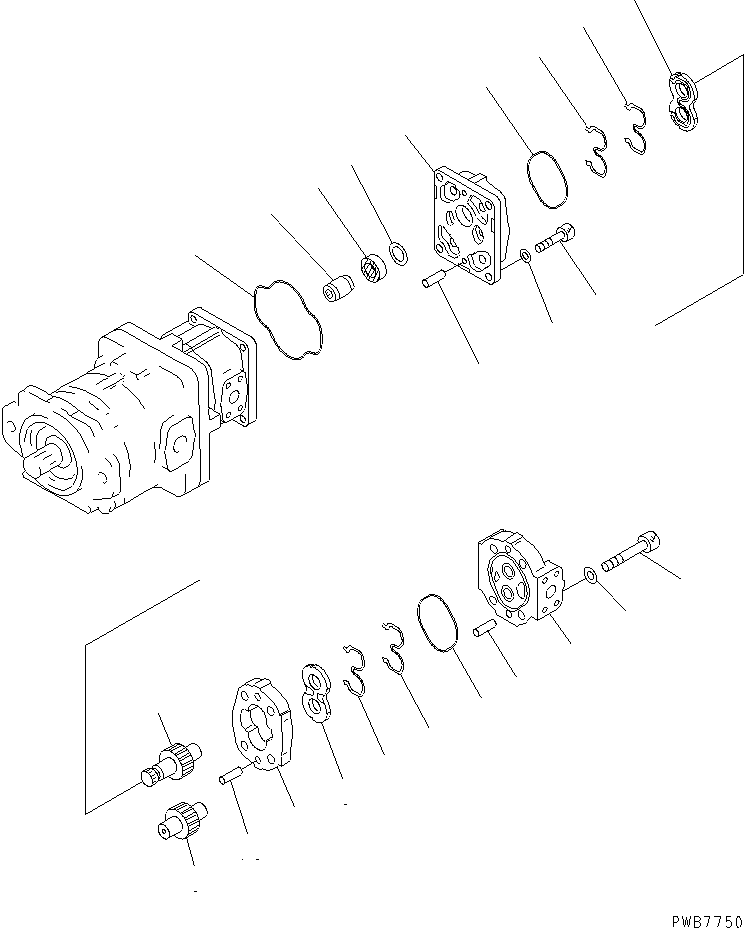 PUMP ASS'Y,(SAR10) 705-22-21030 KOMATSU