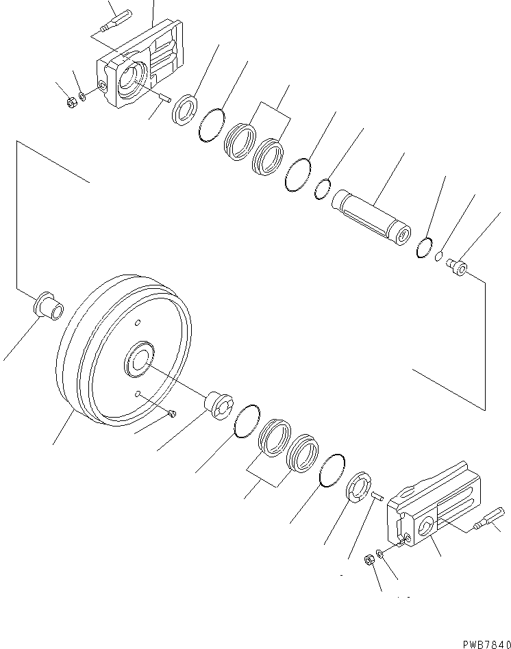 Направляющее колесо 21N-30-33110 KOMATSU